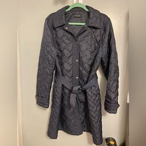 Lands End Navy Blue Quilted Jacket Women’s